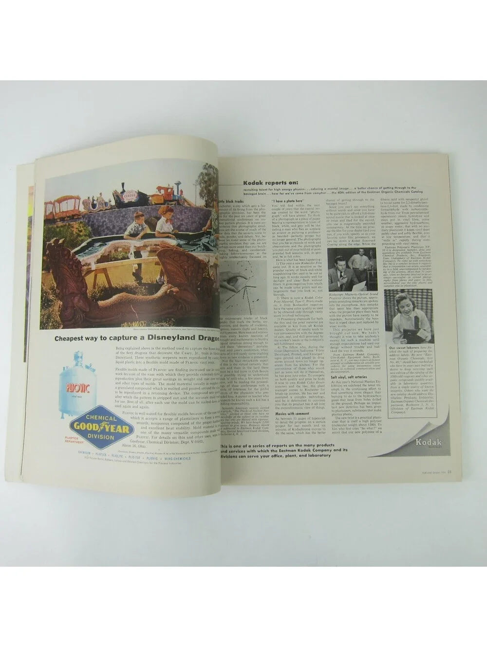 Vintage FORTUNE Magazine October 1956 Shell, Goodyear, Kodak, Seagrams, Esso Ads